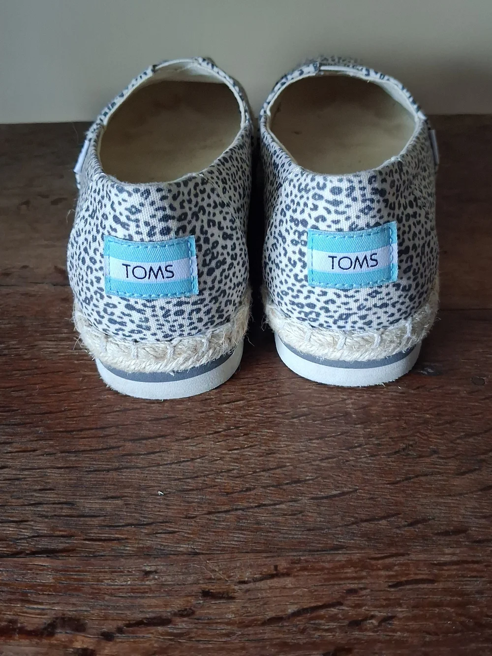 Toms Alpargata Women's Leopard Print Platform Espadrilles Slip On Shoes; Sz. 6